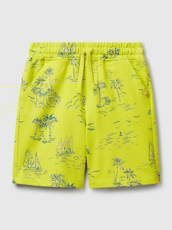 Bermudas with tropical print Junior Boy