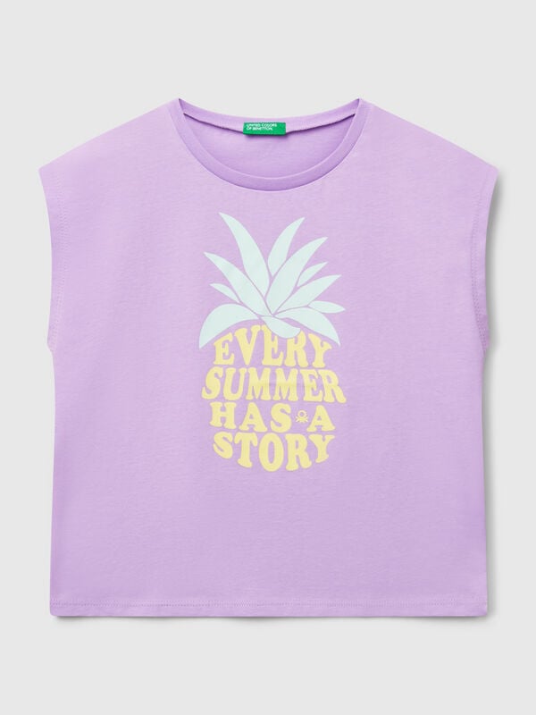 T-shirt with neon print Junior Girl
