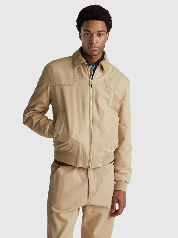 Padded jacket in pure cotton Men