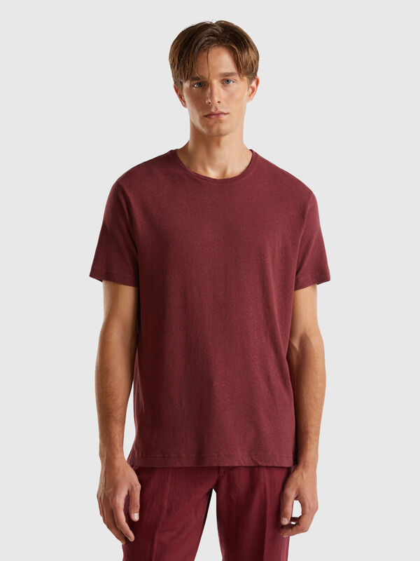 T-shirt in linen blend Men