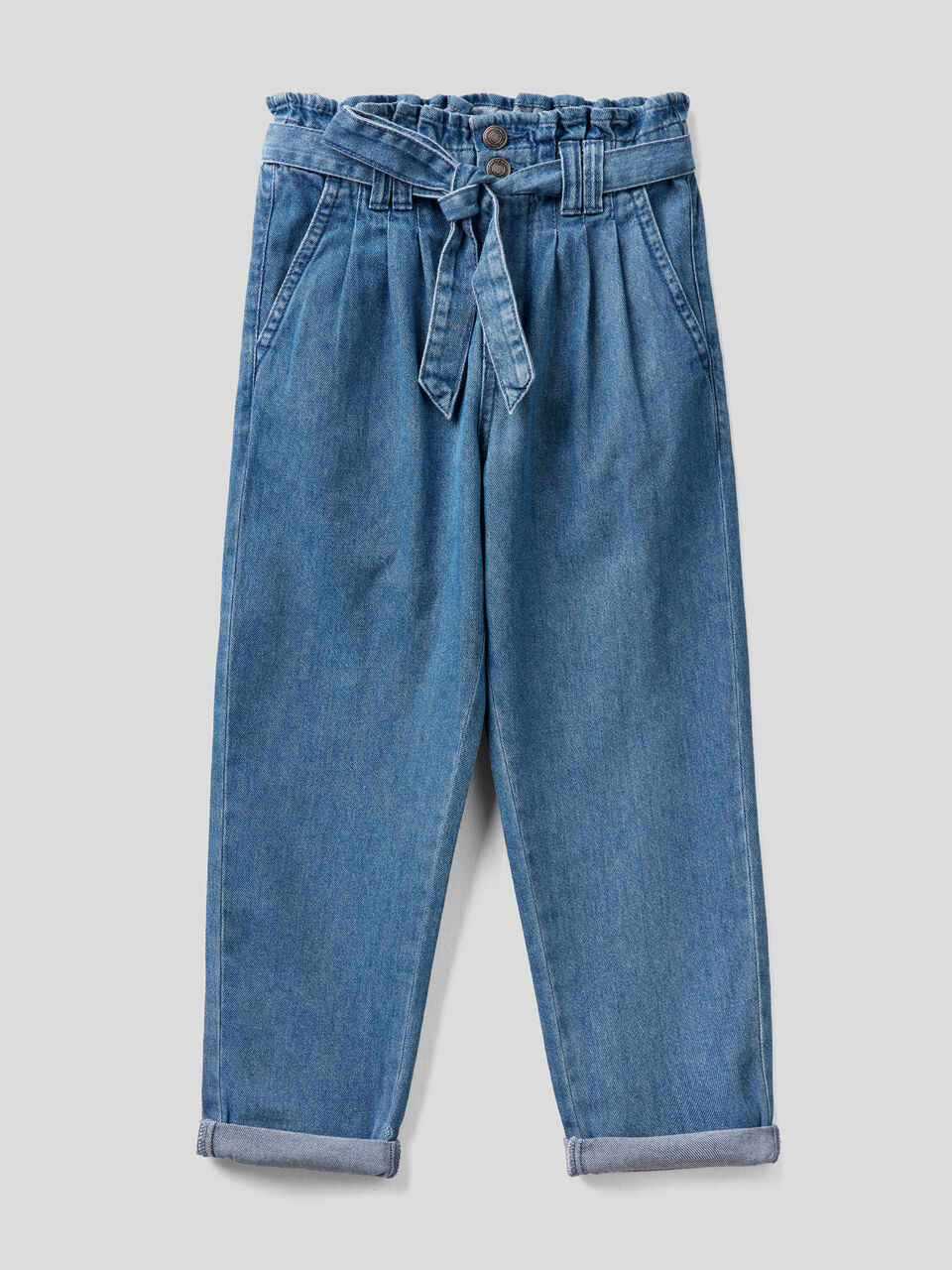 Paperbag trousers with sash image number 1