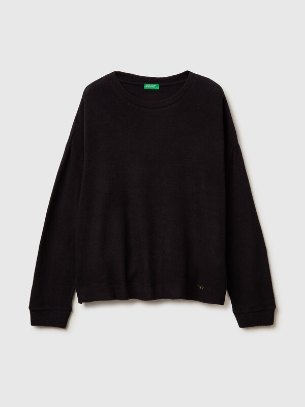 Warm stretch cotton sweater Women