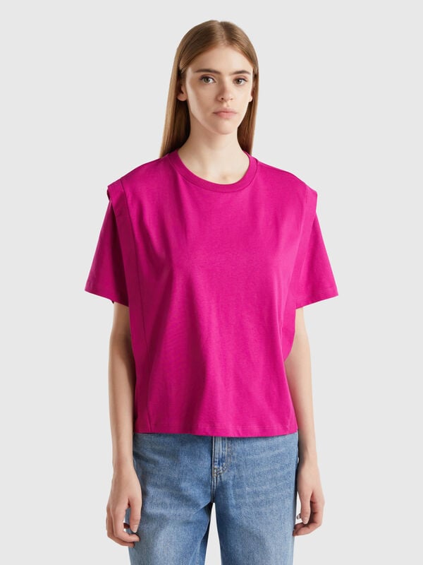 Regular fit t-shirt with creases Women