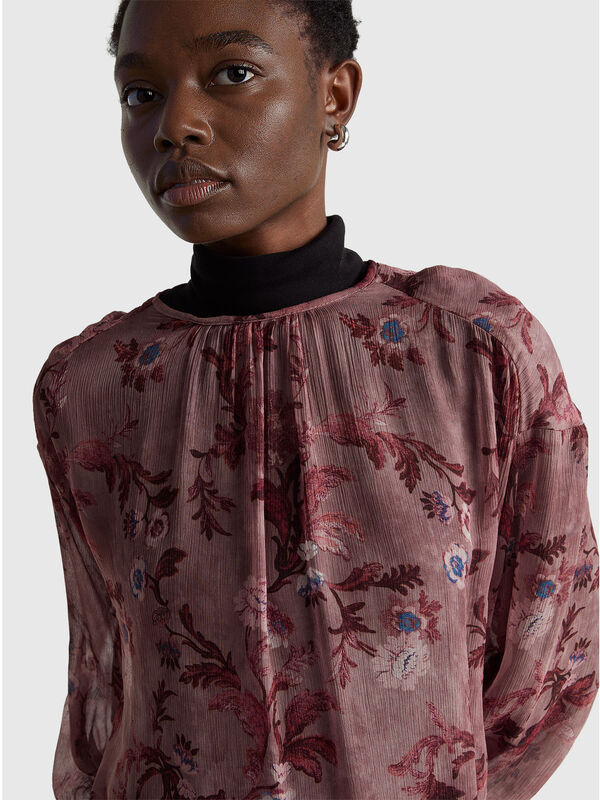 Flowy floral blouse Women