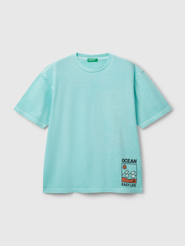 T-shirt with print on front and back Junior Boy