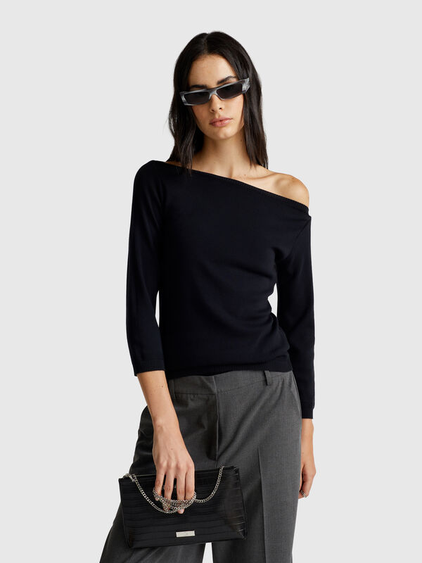Boat neck sweater Women
