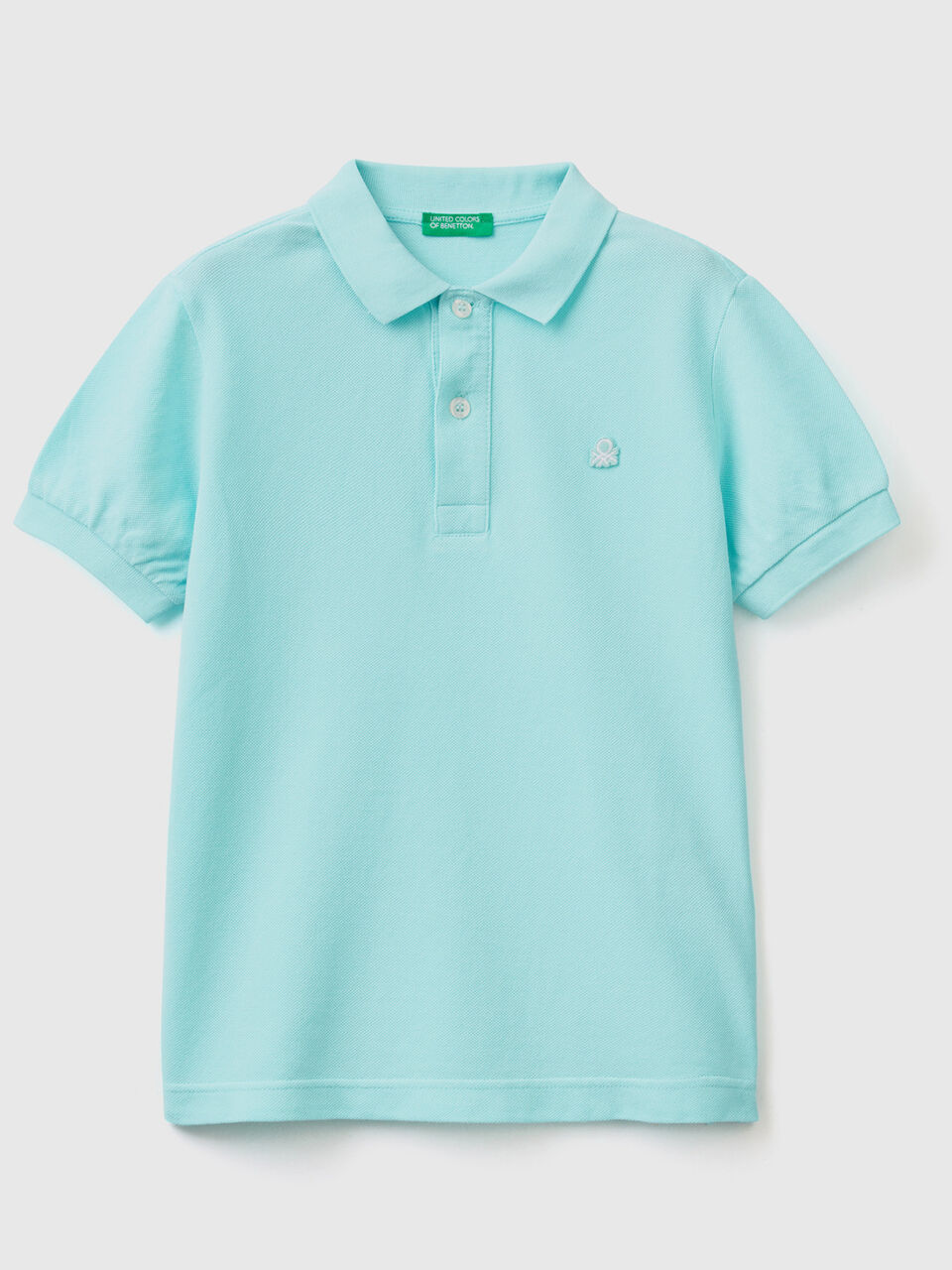 Slim fit polo in 100% organic cotton image number 1