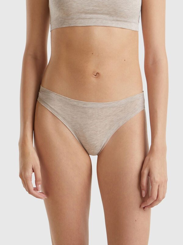 Low rise underwear in super stretch organic cotton Women