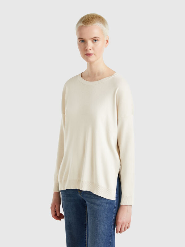 Oversized fit cotton sweater Women