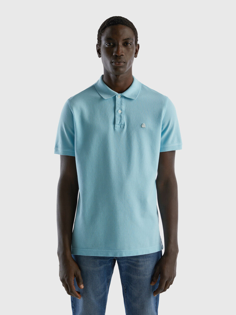 Turquoise regular fit polo