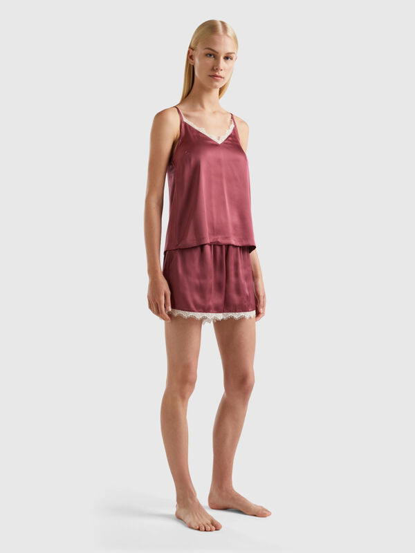 Satin shorts