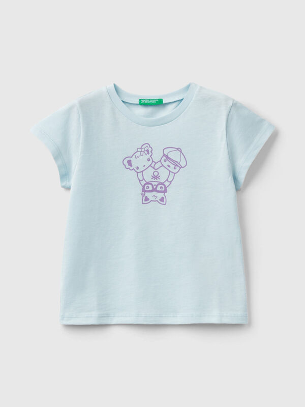 100% cotton t-shirt with print Junior Girl