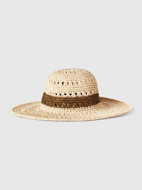 Fisherman's style hat in straw look Women