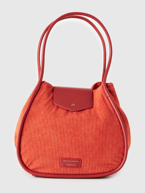 Velvet tote bag Women