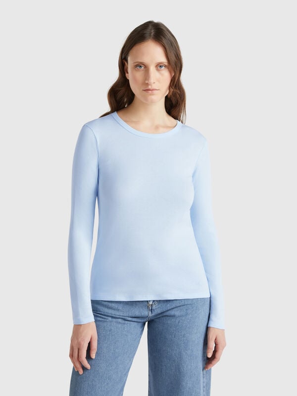 Long sleeve pure cotton t-shirt Women