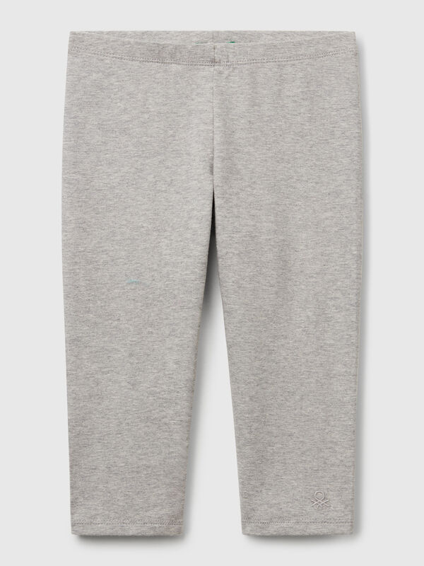 Knee-length stretch cotton leggings Junior Girl