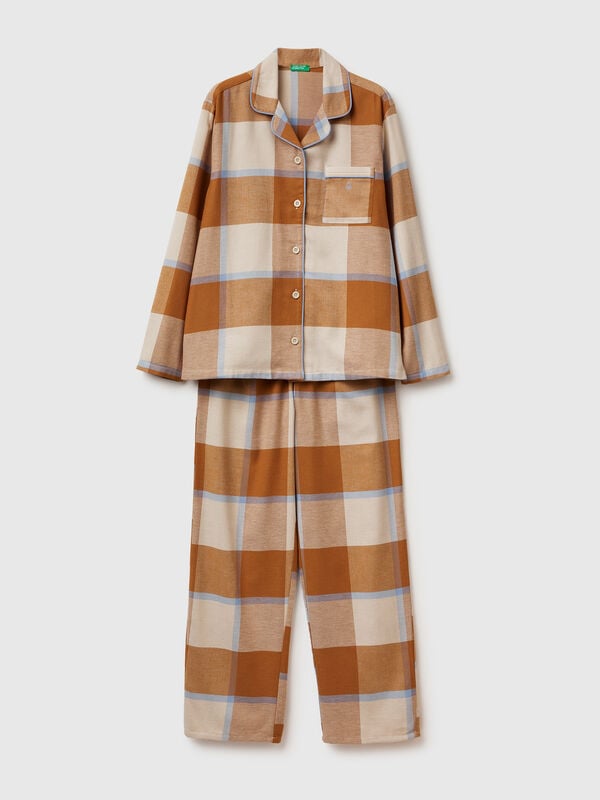 Flannel tartan pyjamas Women