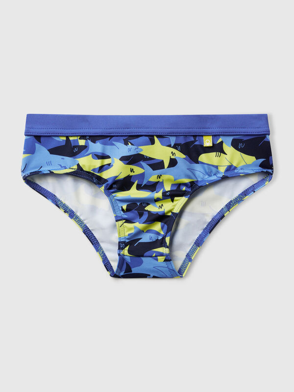Swim bottoms with shark print Junior Boy
