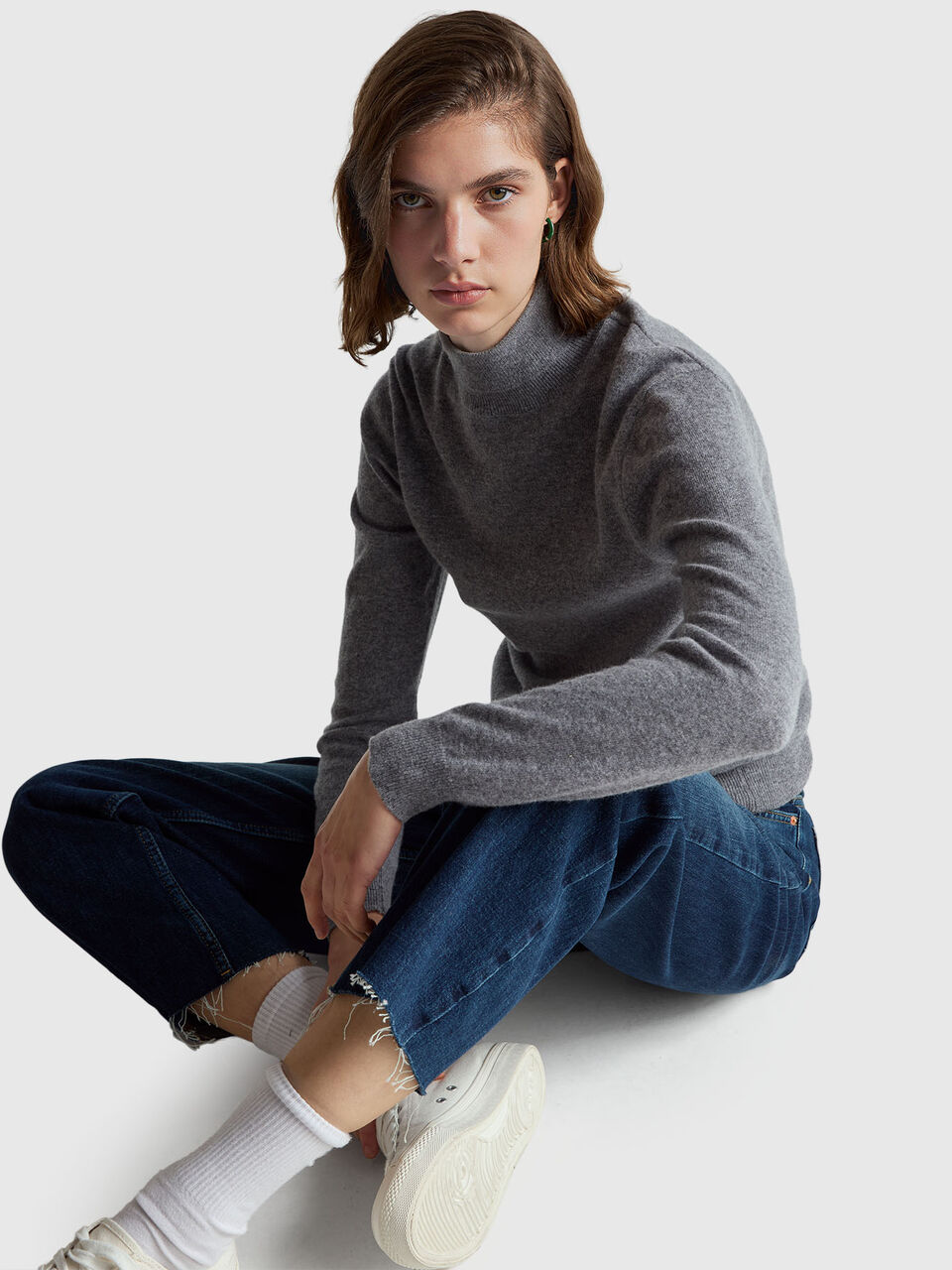 TURTLE NECK SWEATER Women image number null