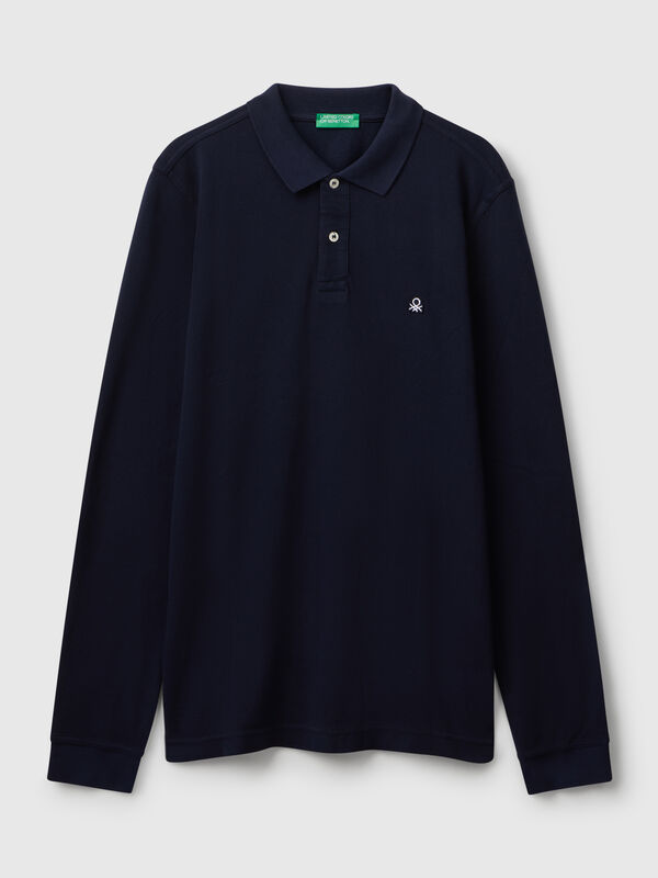 Long sleeve cotton polo  Men
