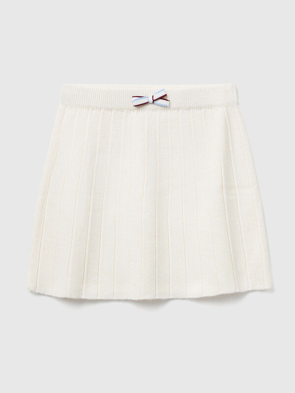 Pleated knit skirt Junior Girl