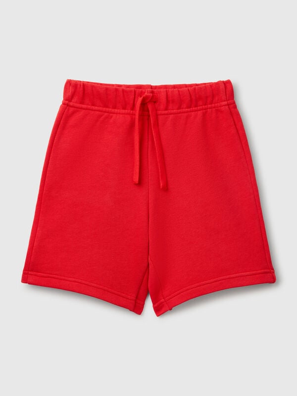 Bermuda shorts in cotton fleece Junior Boy