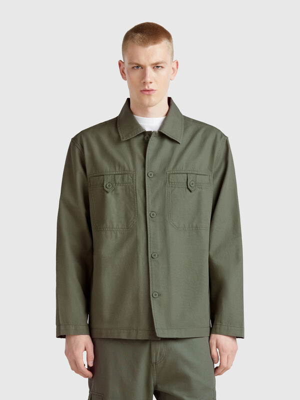 Overshirt in linen blend Men