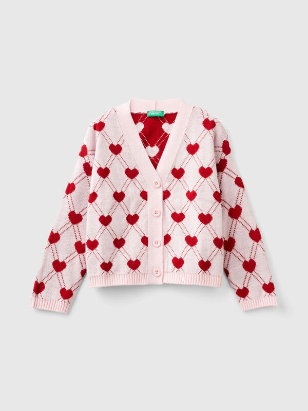 Cardigan with heart motif Junior Girl