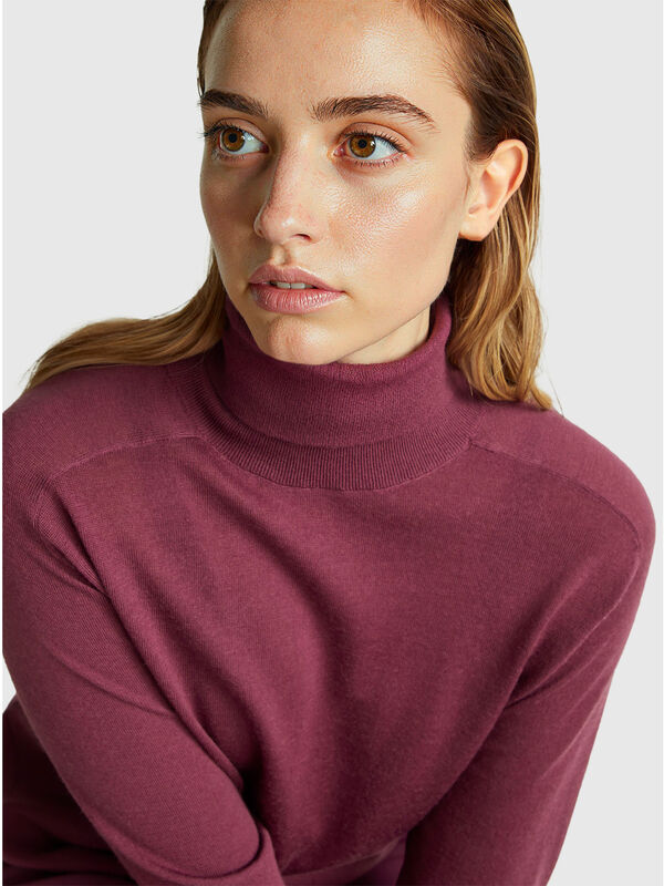 Turtleneck in pure Merino wool Women
