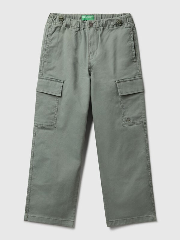 Parachute trousers in stretch cotton Junior Boy
