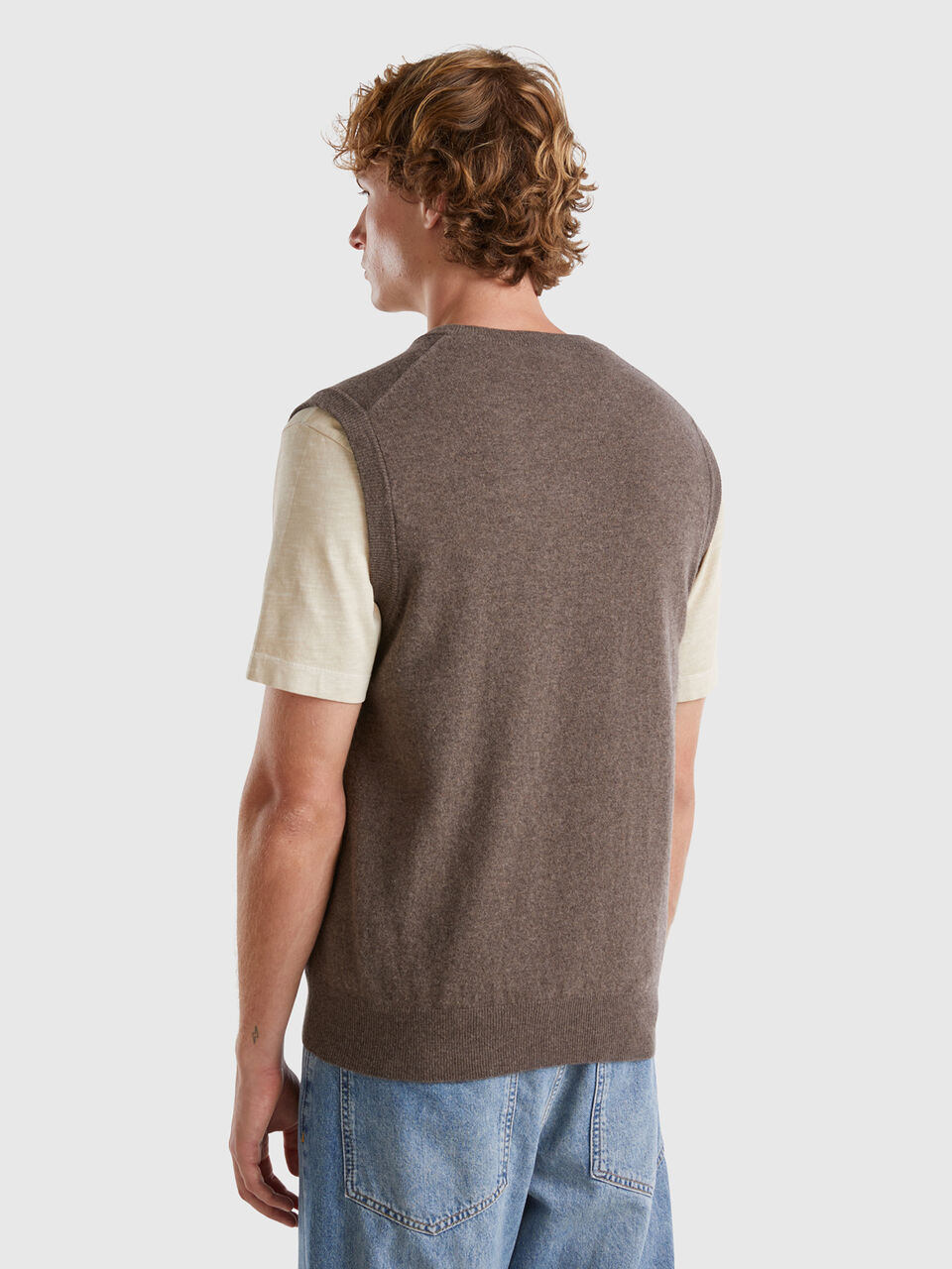 S/L V NECK SWEATER Men image number null