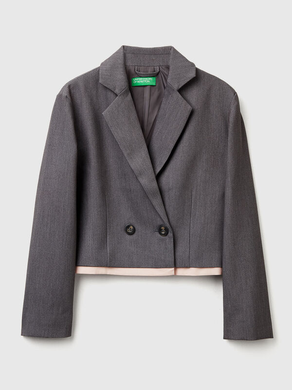 Boxy fit double-breasted blazer Junior Girl