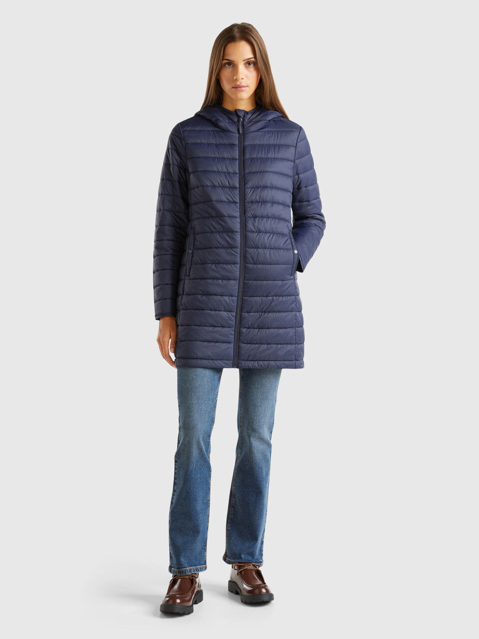 Benetton ladies puffer coats 2025
