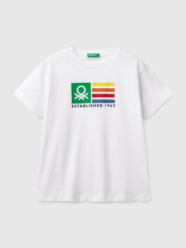 Short sleeve t-shirt in 100% cotton Junior Boy