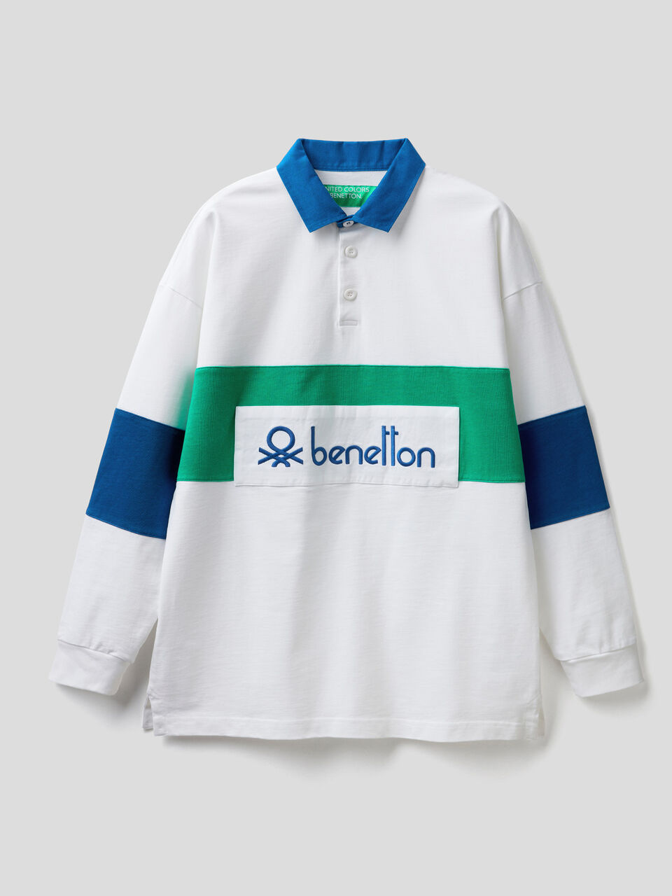 Rugby polo in organic cotton image number 1