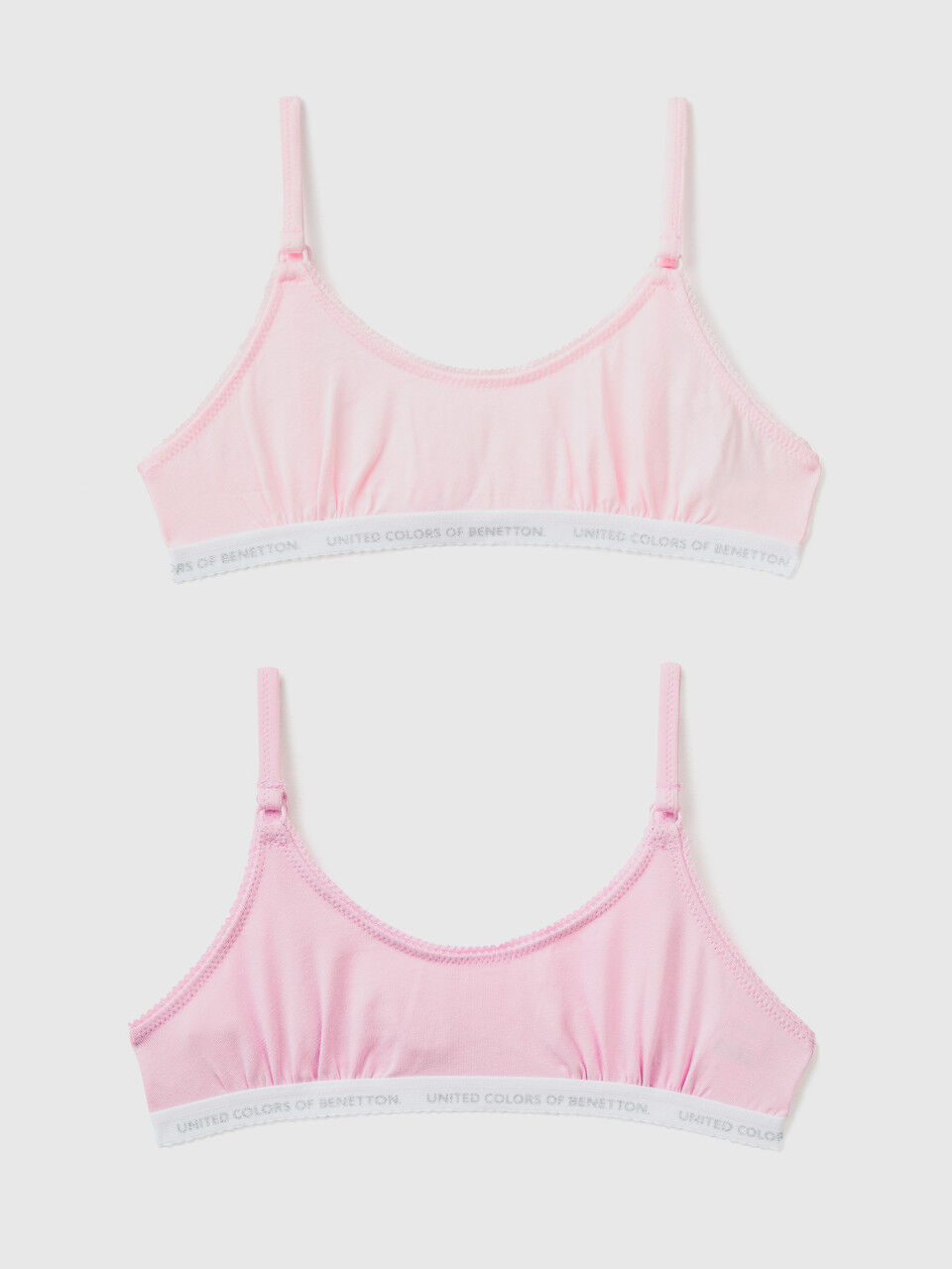 Two bras in stretch cotton