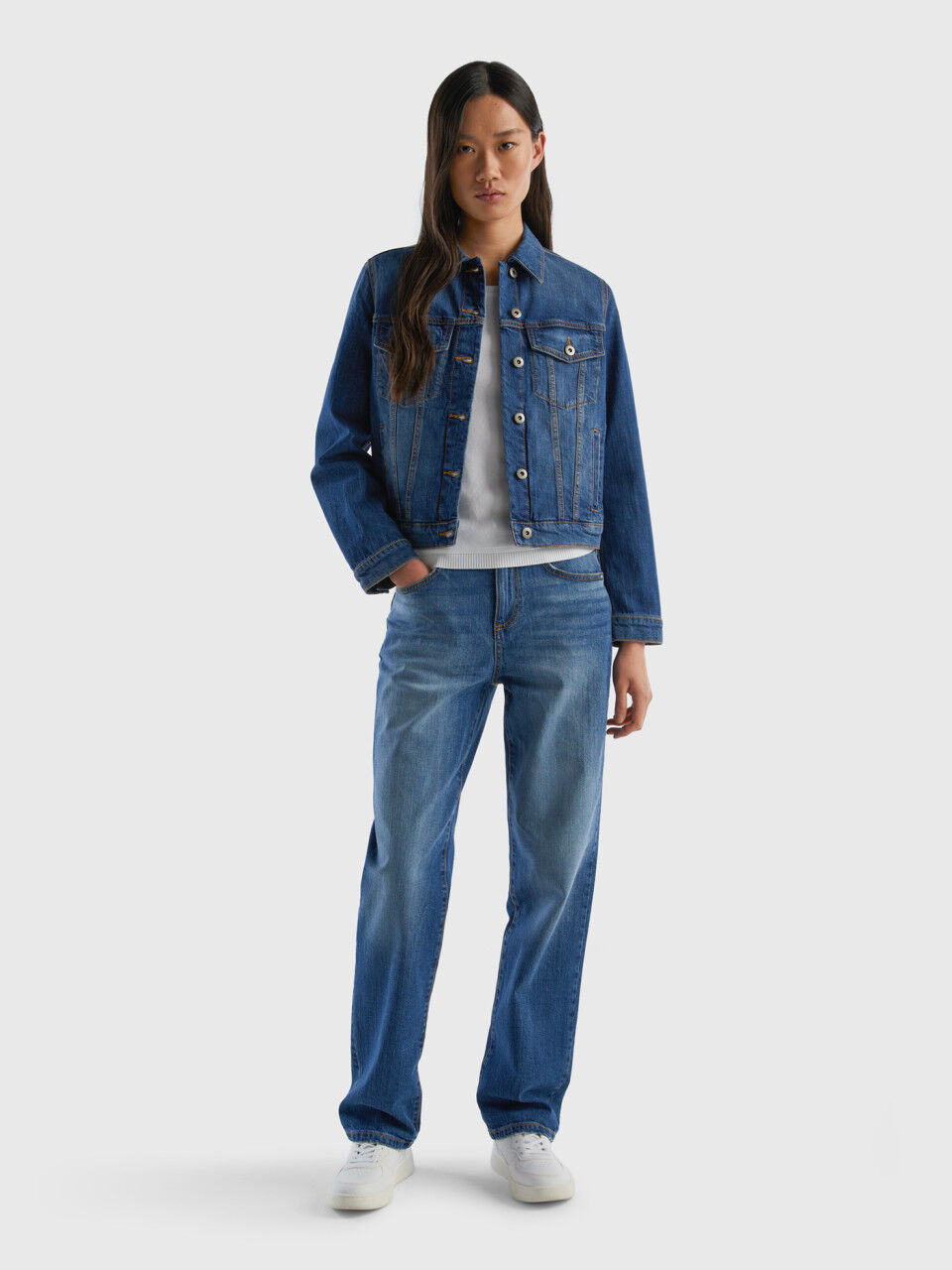 Benetton jeans femme clearance