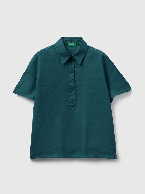 Blouse in pure linen Women