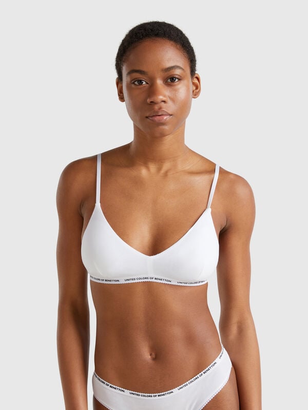 Stretch cotton bra Women
