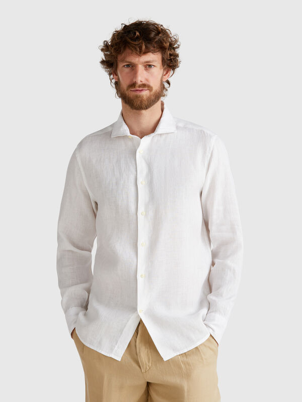 Shirt in pure linen Men