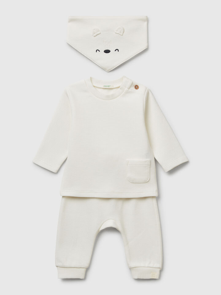 T-SHIRT+TROUS+NAP-KI New Born (0-18 months) image number 1