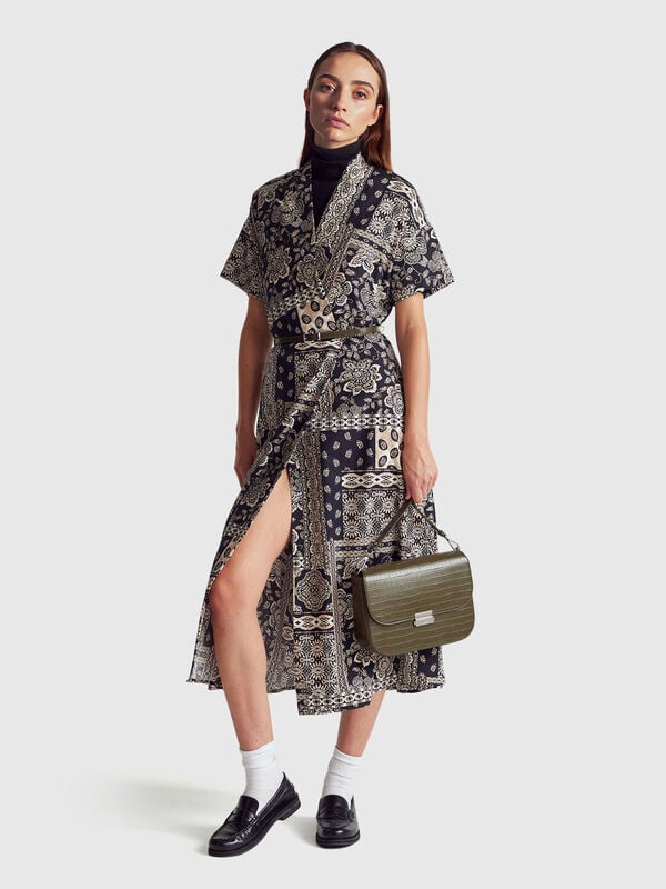 Dress with bandana print Women
