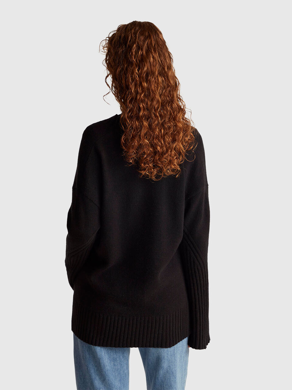 V NECK SWEATER L/S Women image number null