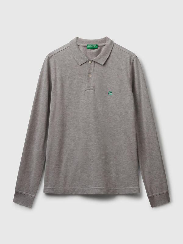 Long sleeve cotton polo  Men