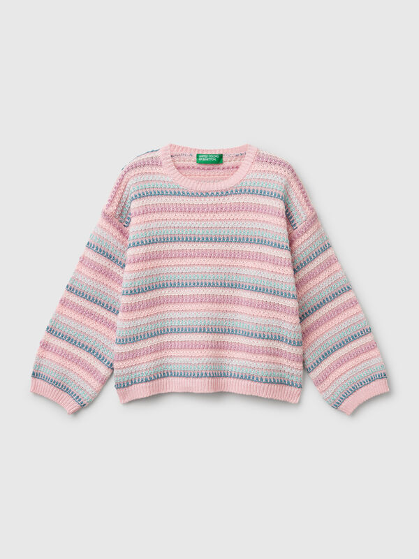 Sweater with multicolor stripes Junior Girl