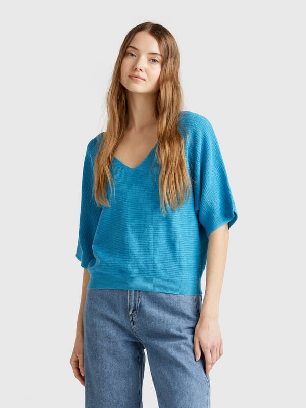 Reversible cropped sweater Women