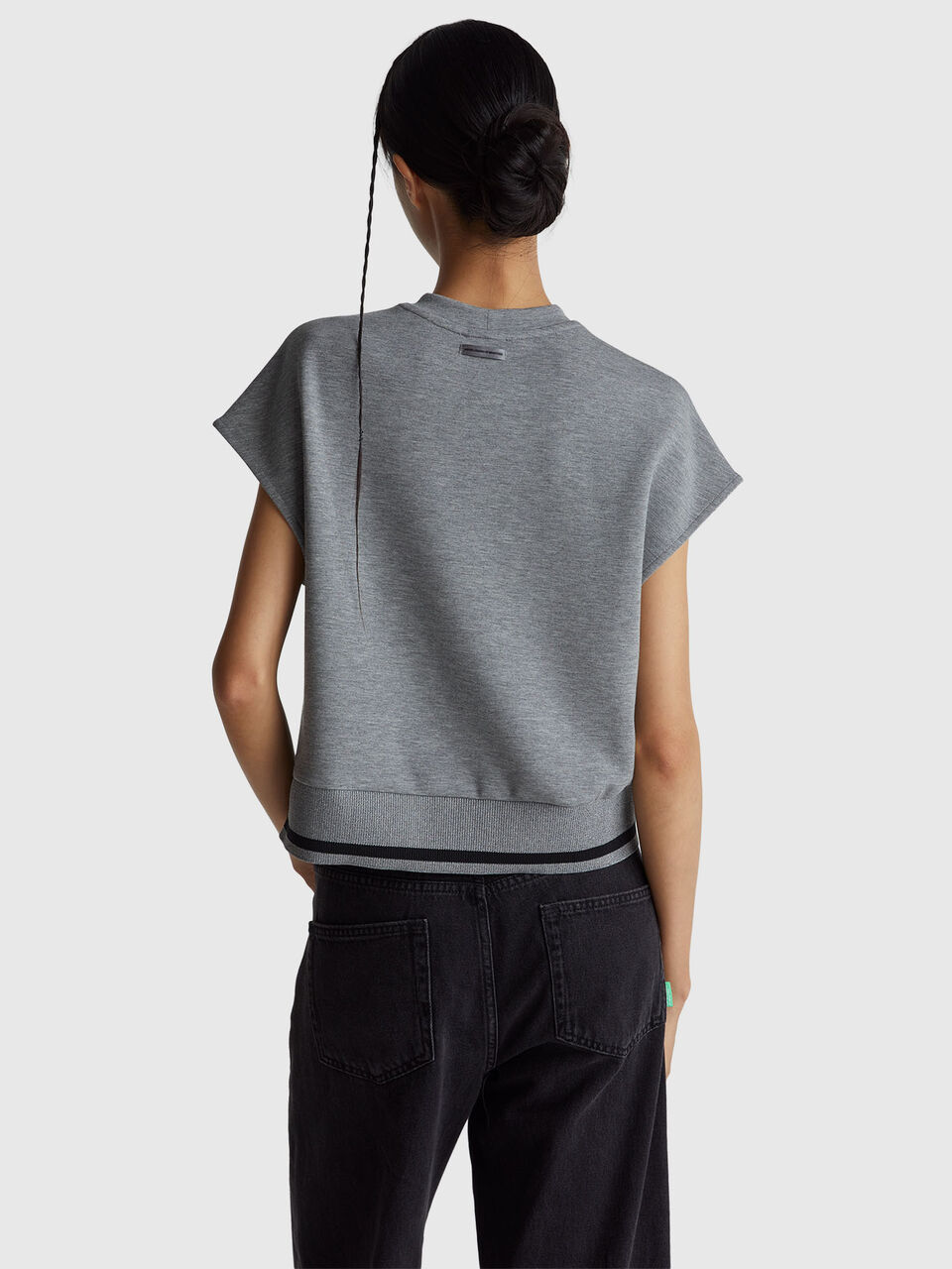 SLEEVELESS SWEATER Women image number null