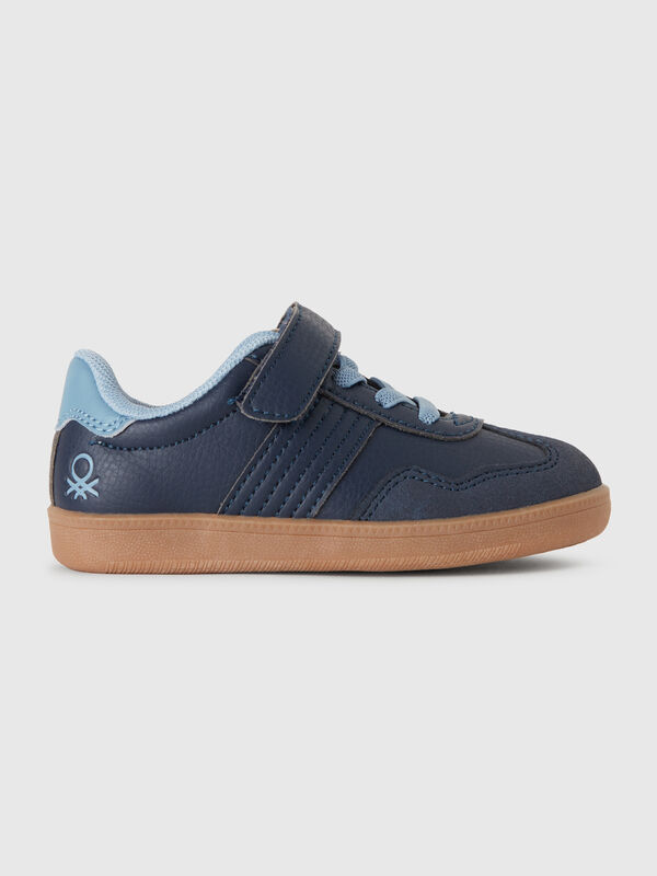 Sneakers in imitation leather and suede  Junior Boy