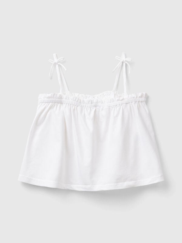 Top with broderie anglaise details Junior Girl
