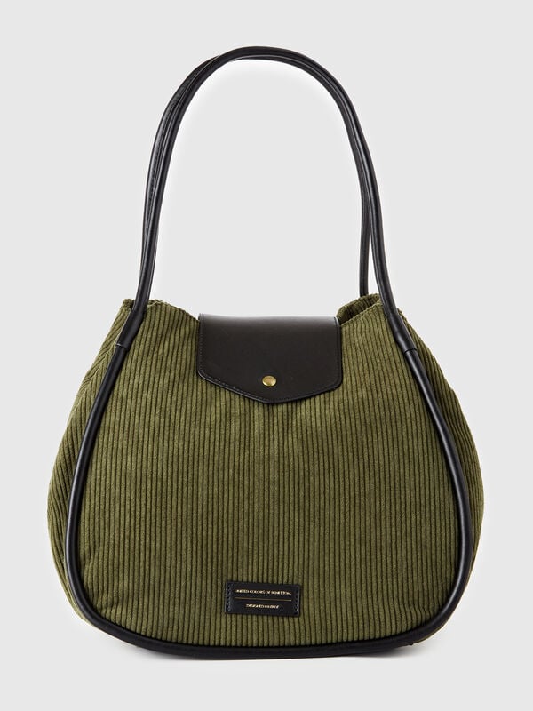 Velvet tote bag Women